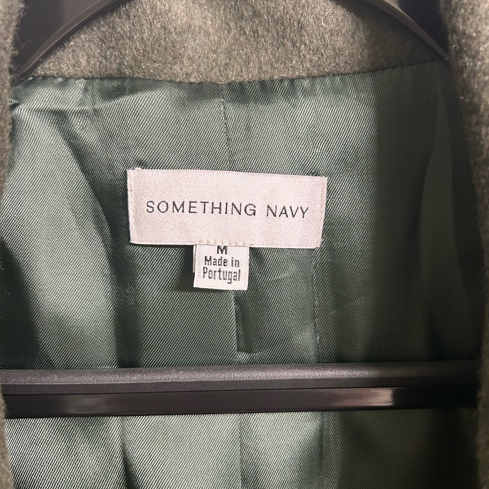 Something Navy Olive Blazer - Picture 3 of 5